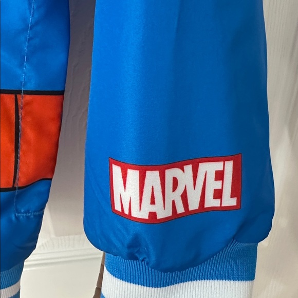 Marvel Kids Spider-Man Jacket with Pockets And Zip Up, Blue and Red - Picture 6 of 8